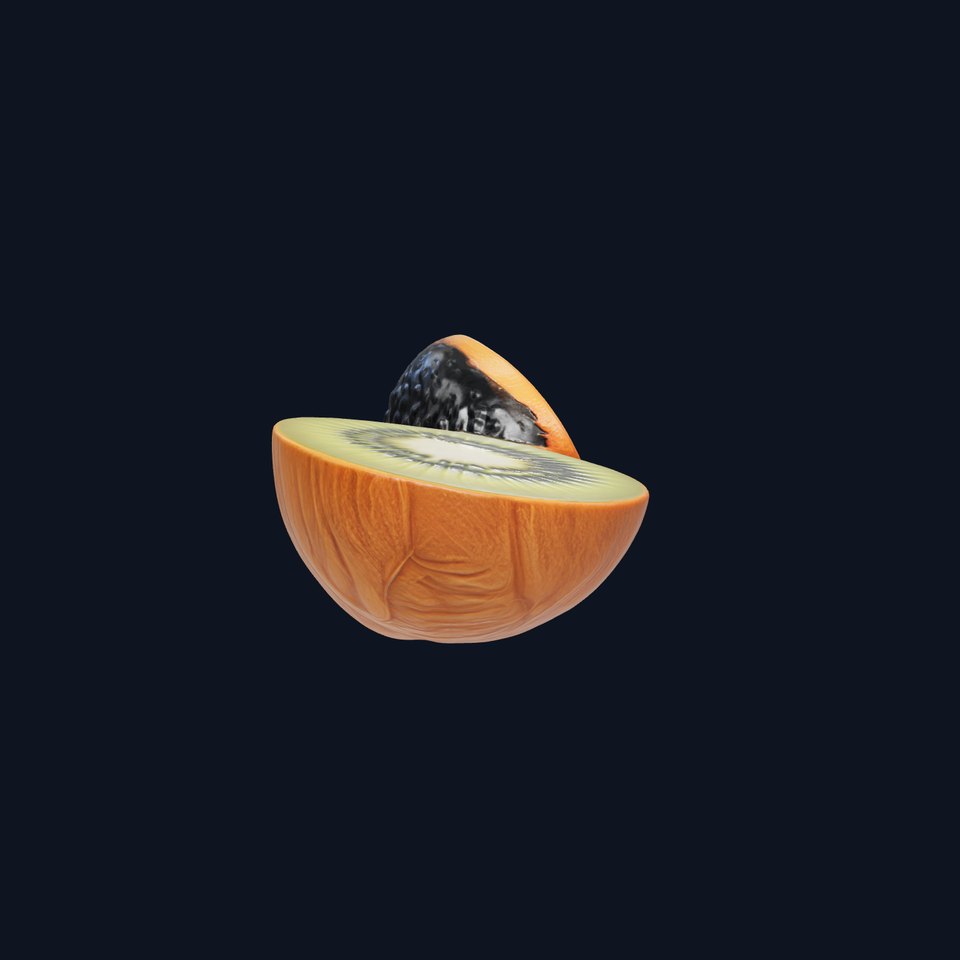 Kiwi Slice Photorealistic Model Pack viewer poster