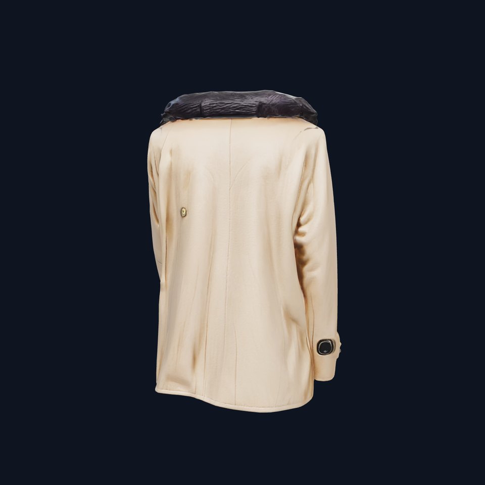 Vintage Fur-Lined Coat 3D Model Pack viewer poster