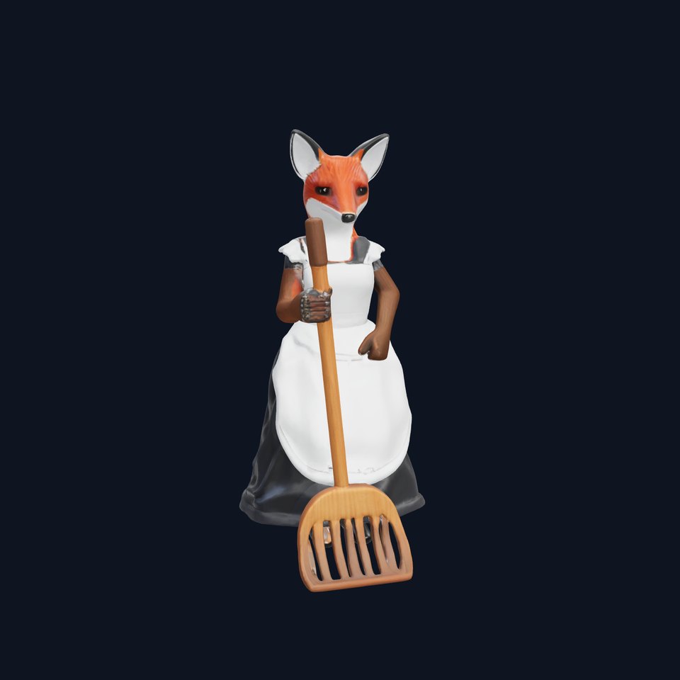 Fox Maid Character Model Pack viewer poster