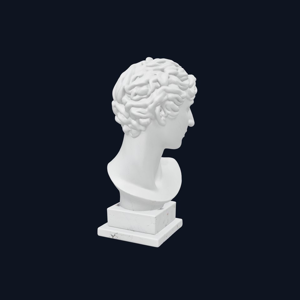 Neoclassical Marble Bust Sculpture Model Pack viewer poster