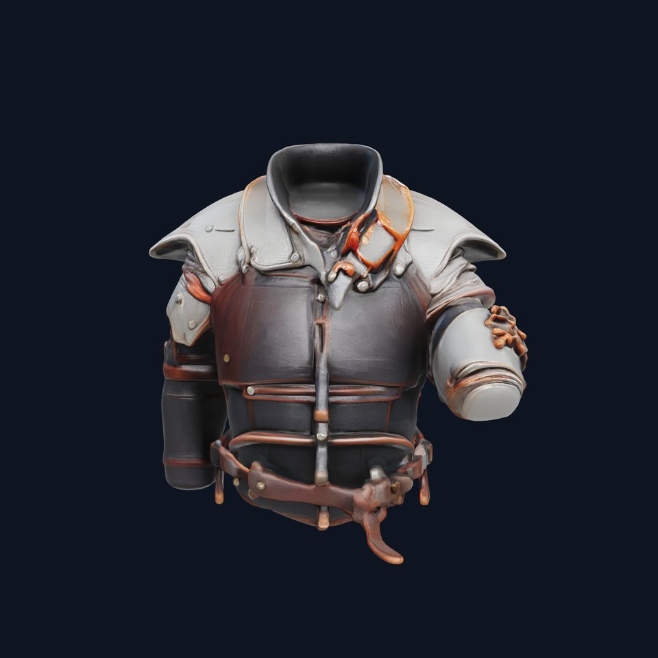 Nomadic Knight Armor Realistic model pack viewer poster