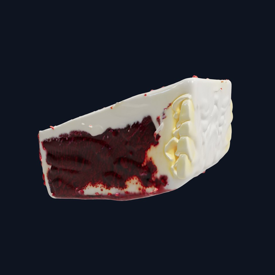 Velvety Red Velvet Cake Slice model pack viewer poster