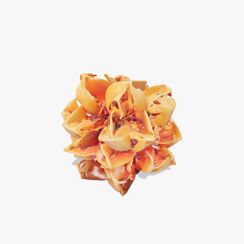 Origami Flower Sculpture model pack viewer poster