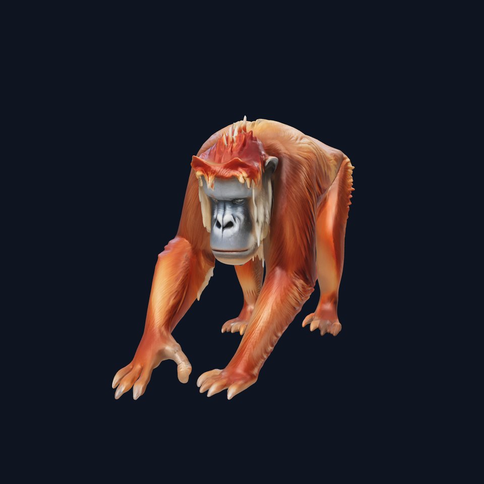 Orangutan Explorer Wilderness 3D Model Pack viewer poster