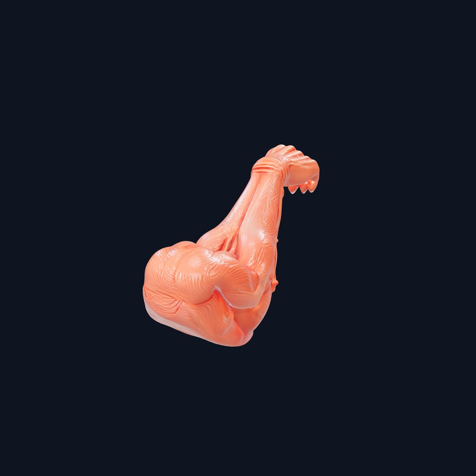 Surreal Muscle Fiber Dynamic Pose model pack viewer poster