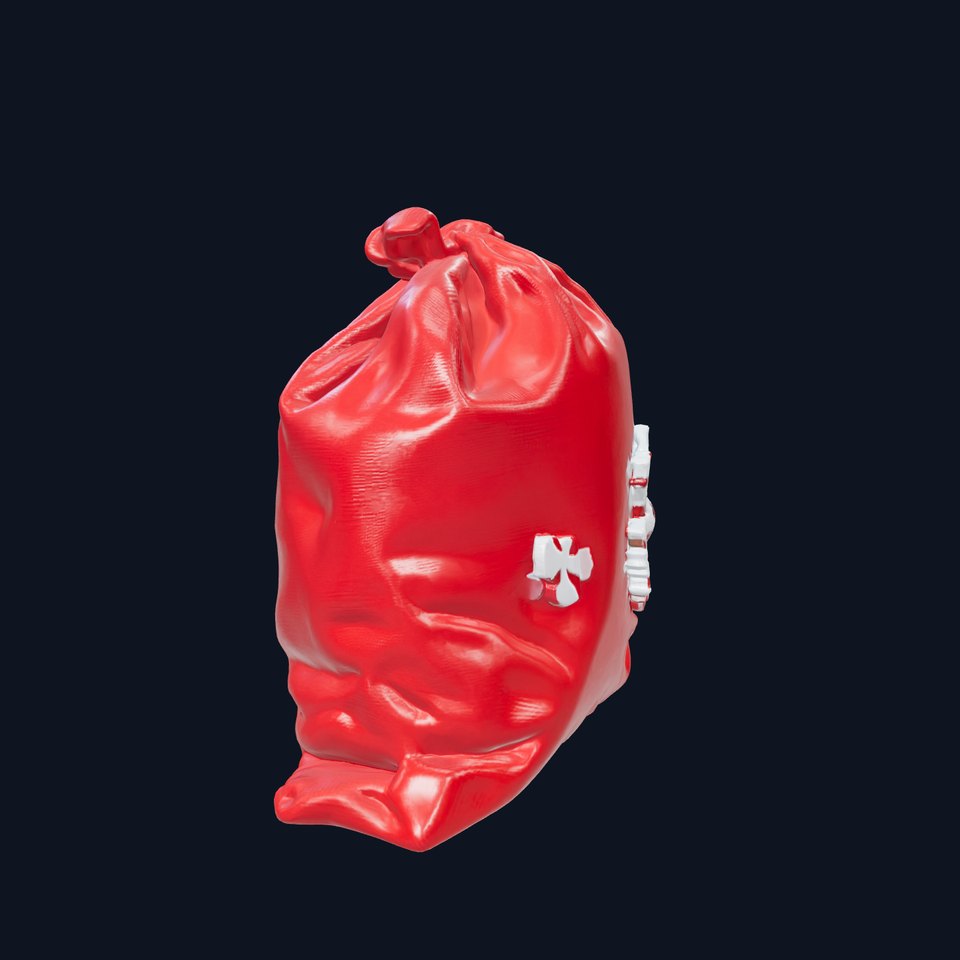 Festive Holiday Gift Sack model pack viewer poster