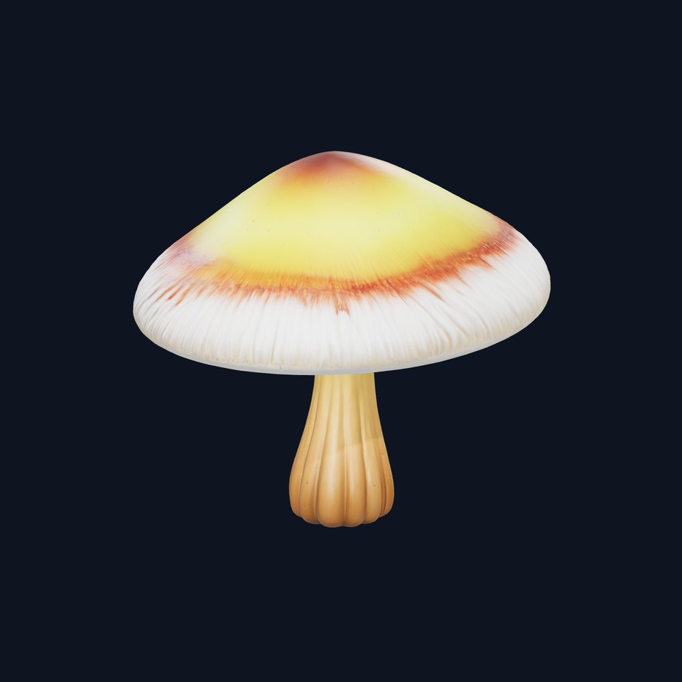 Glowing Magical Mushroom model pack viewer poster