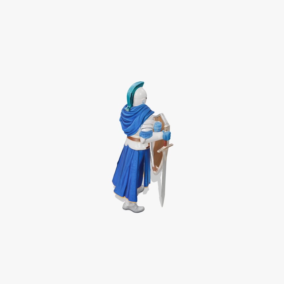 Medieval Knight in Blue Armor model pack viewer poster