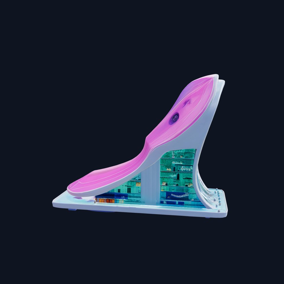 Futuristic Skyscraper Module with Dynamic Facade Model Pack viewer poster