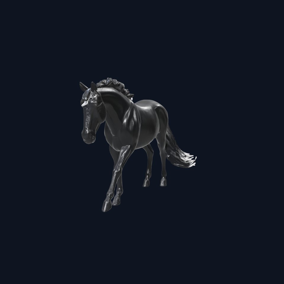 Dynamic Black Horse model pack viewer poster