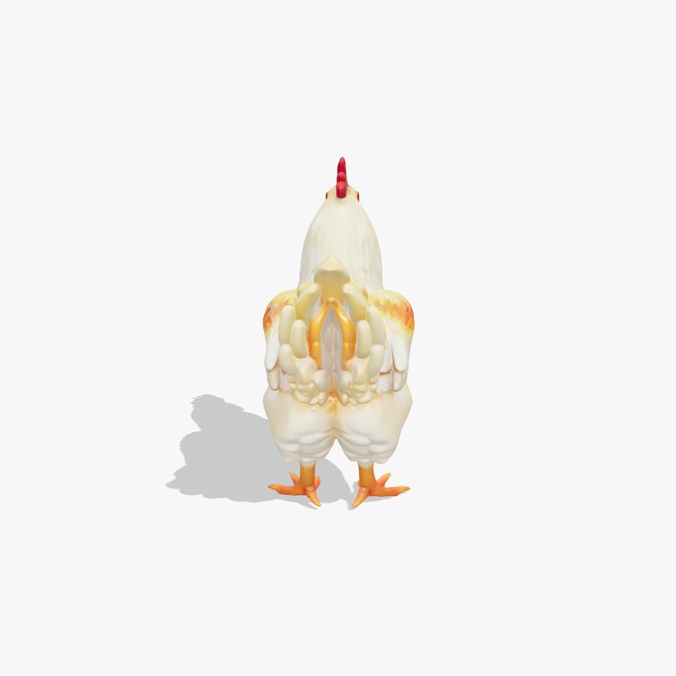 Farmyard Chicken Model Pack with Realistic Feather Details viewer poster