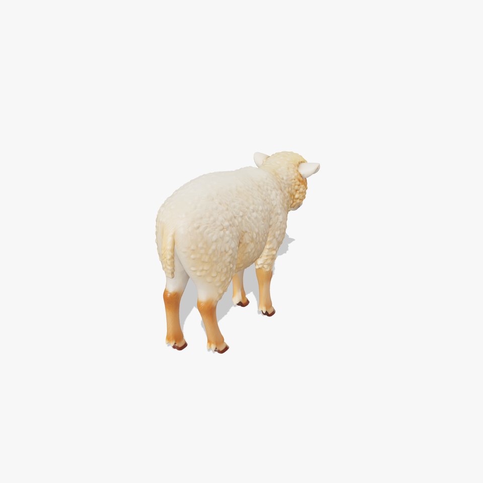 Fluffy Sheep Grazing Stance model pack viewer poster