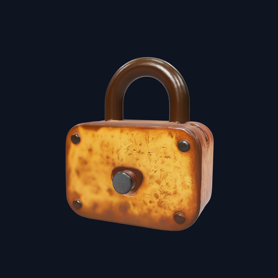 Rusted Metal Lock model pack viewer poster