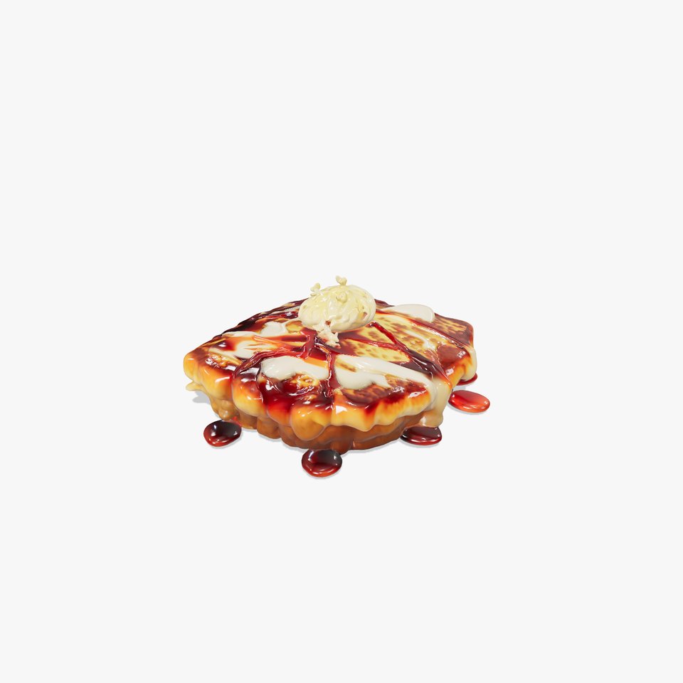 Savory Okonomiyaki Japanese Pancake model pack viewer poster