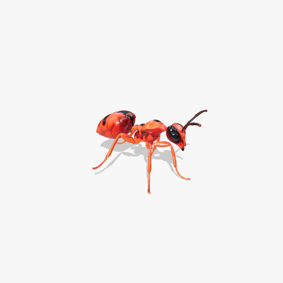 Red Soldier Ant Realistic 3D Model Pack viewer poster