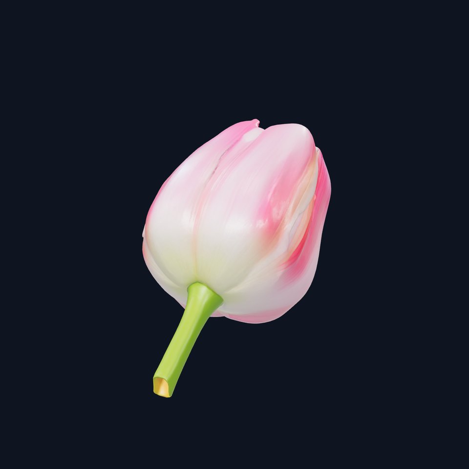Pink Tulip Flower Realistic Model Pack viewer poster
