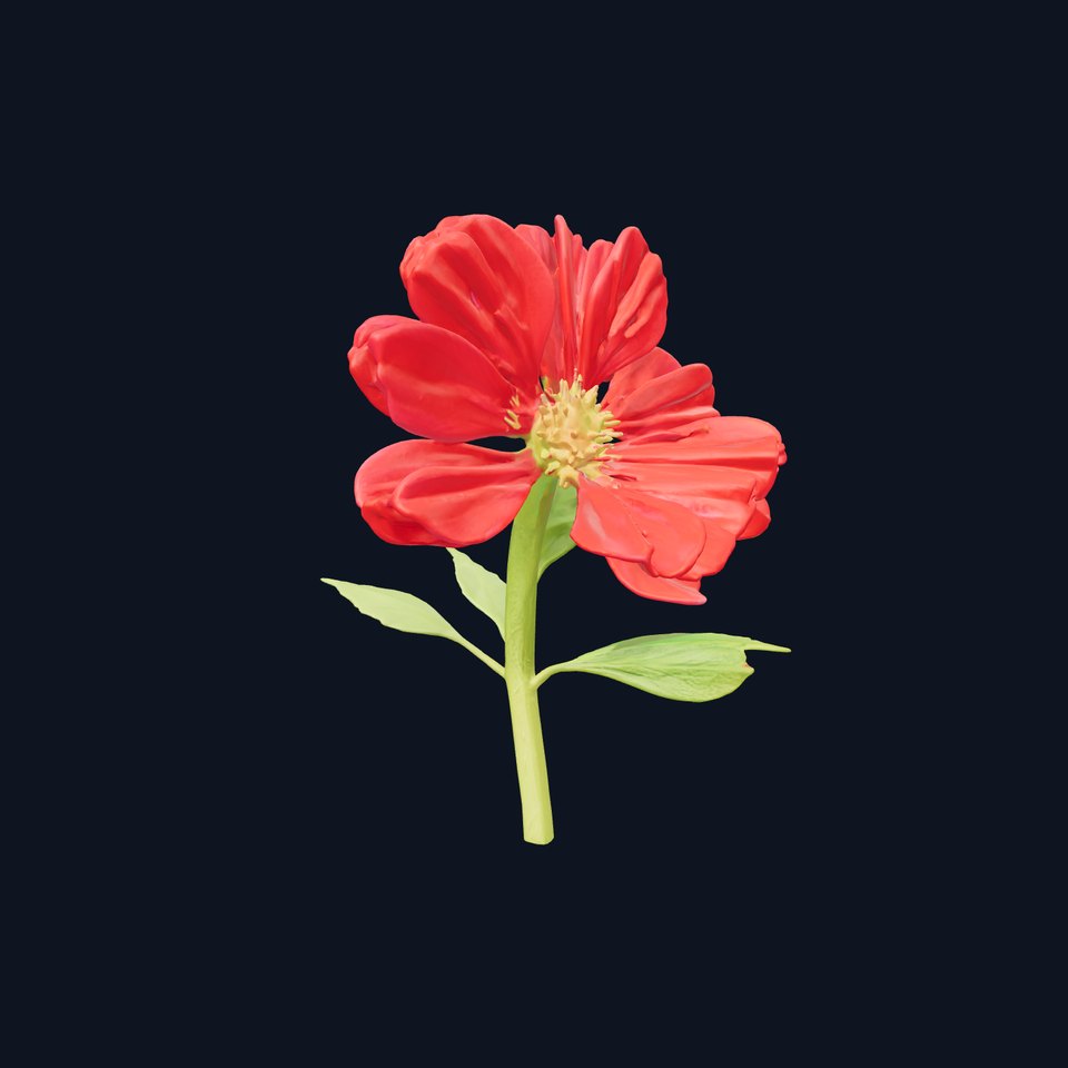 Red Clover Flower Realistic Floral Model Pack viewer poster