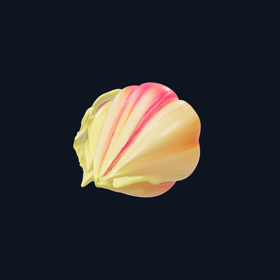 Fringed Tulip Flower Realistic model pack viewer poster