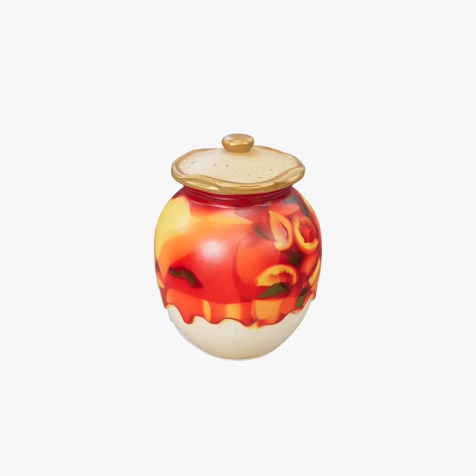 Korean Kimchi Jar Ceramic Model Pack viewer poster