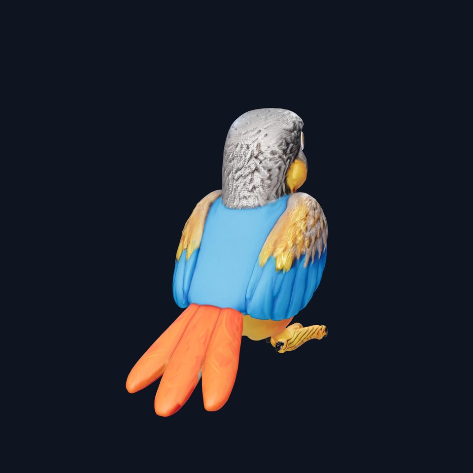 Interactive Talking Parrot Toy model pack viewer poster