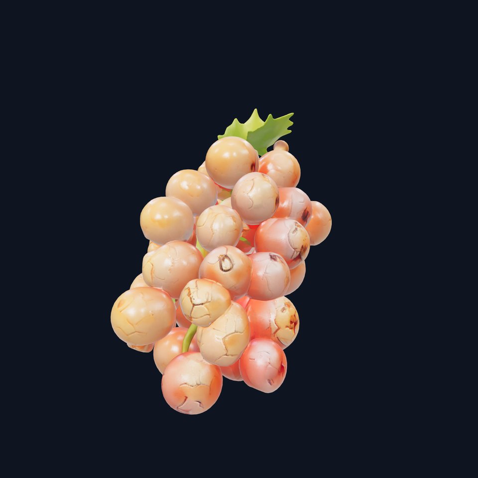 Cracked Grape Bunch Natural Details model pack viewer poster