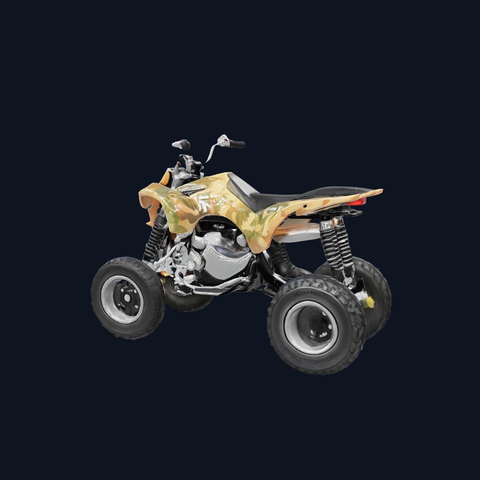 Camouflage Dirt Quad Bike model pack viewer poster