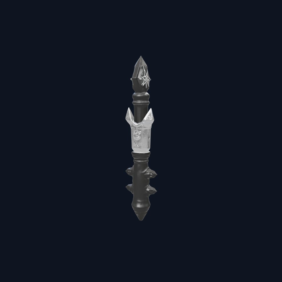 Celestial Obsidian Warlocks Wand model pack viewer poster