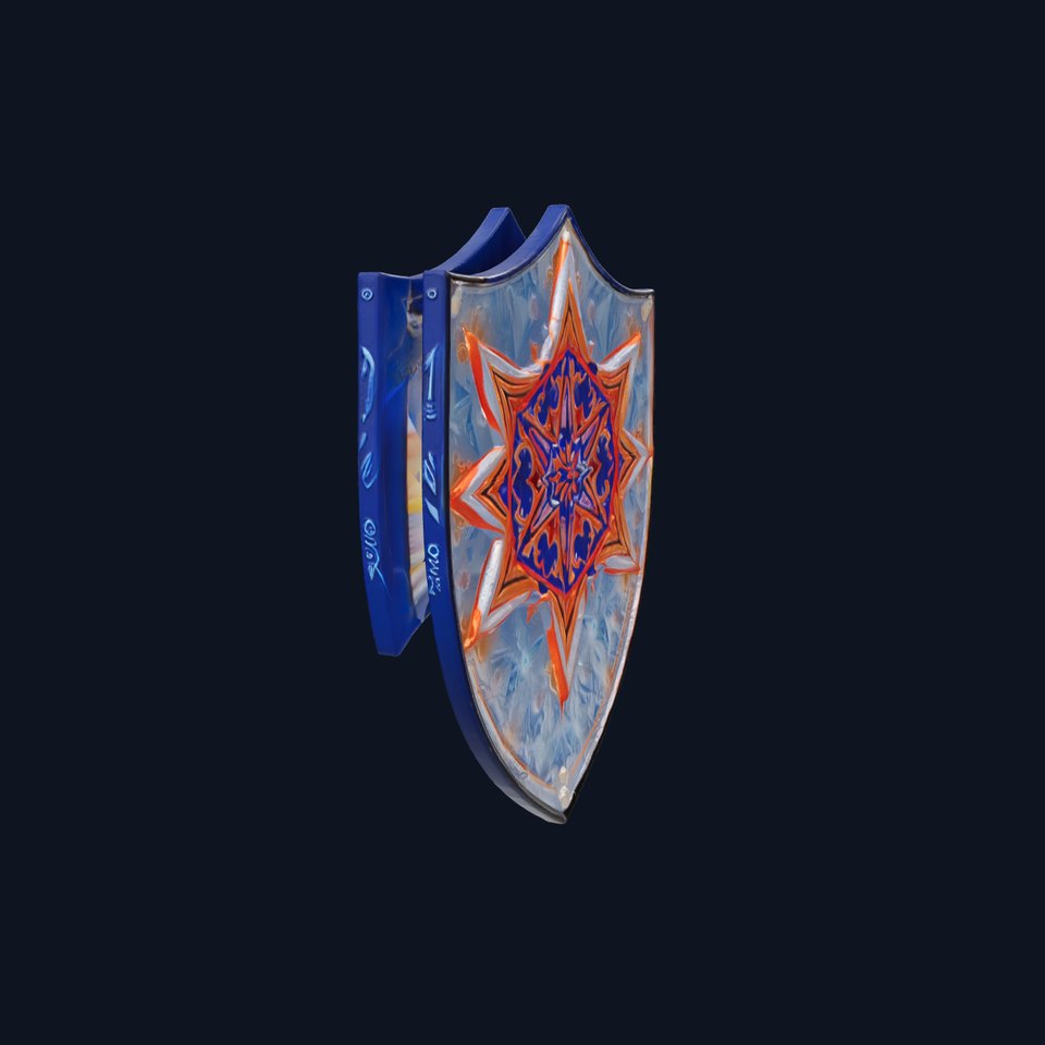 Magical Sapphire Shield Luminescent Design model pack viewer poster