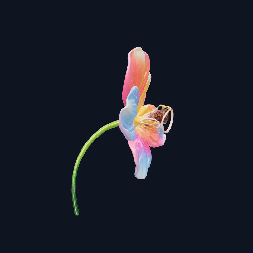 Iridescent Magical Flower Glow Model Pack viewer poster