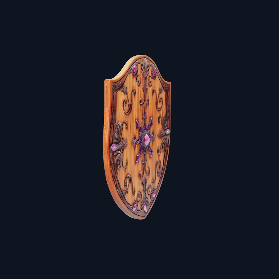 Mahogany Ruby Encrusted Shield model pack viewer poster