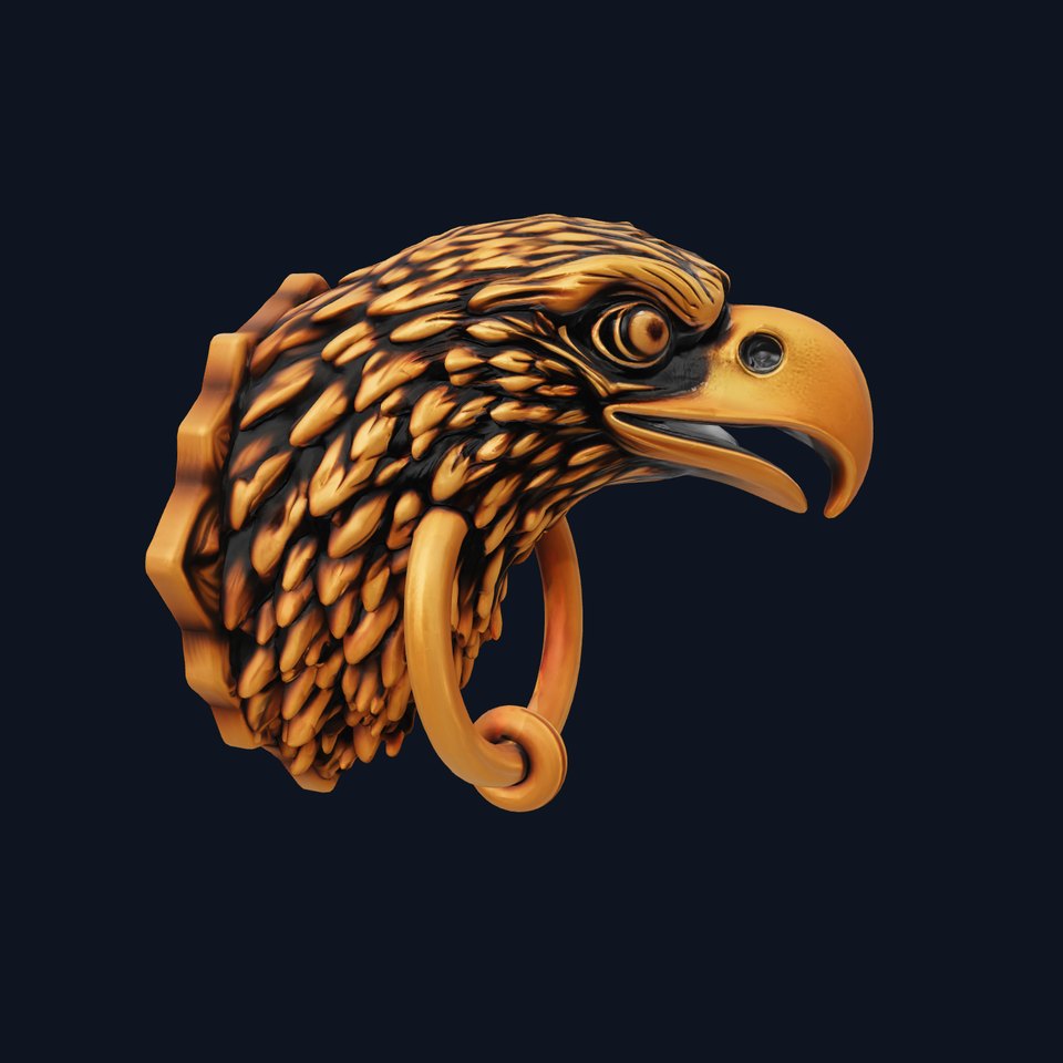 Majestic Eagle Head Knocker model pack viewer poster