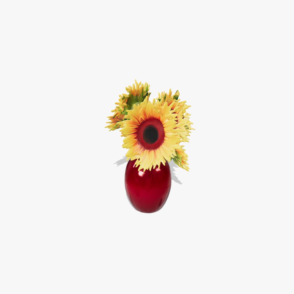 Burgundy Sunflower Vase Decorative Model Pack viewer poster