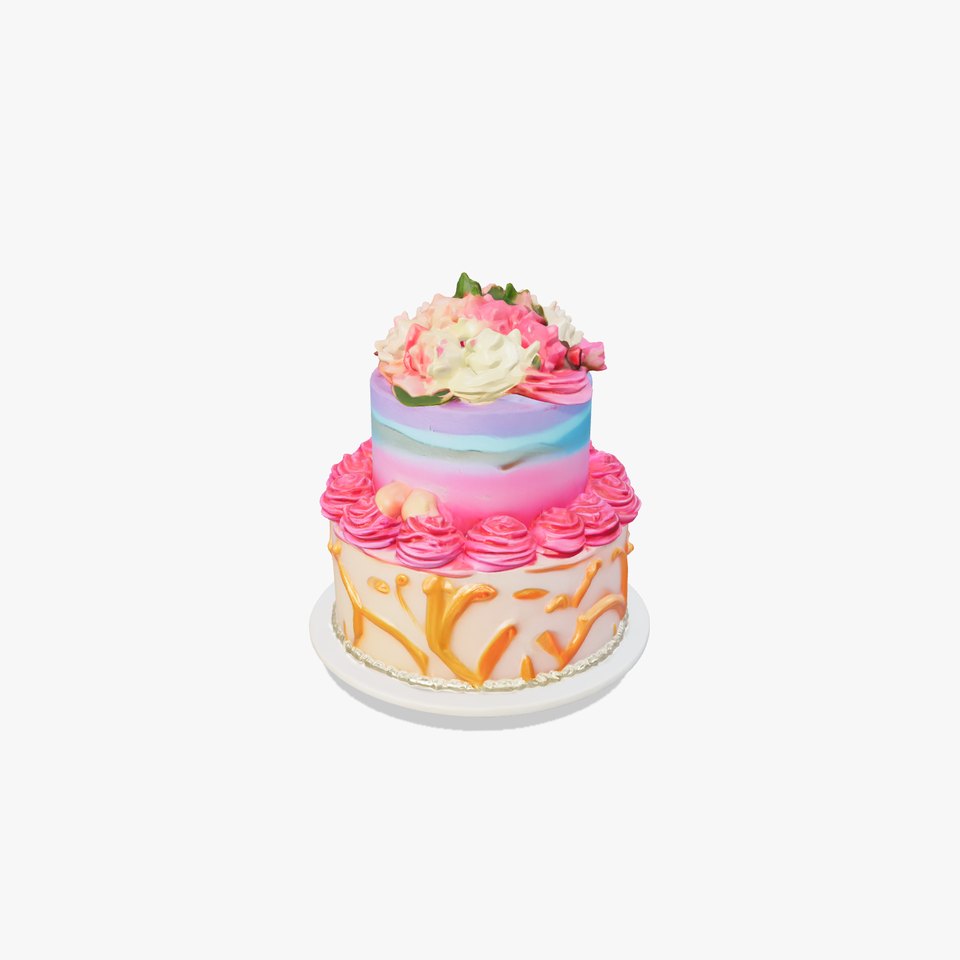 Celebratory Gradient Cake Ornament model pack viewer poster