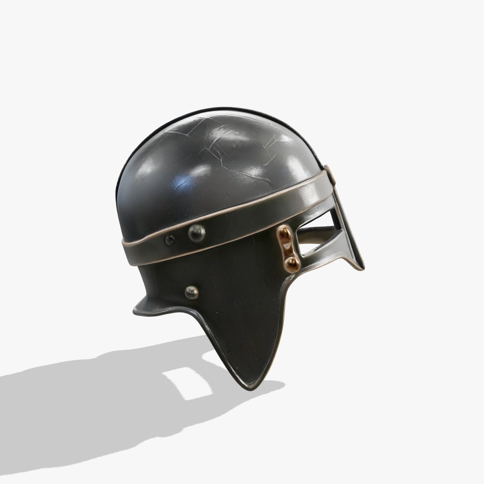 Medieval Nasal Helm Armor model pack viewer poster