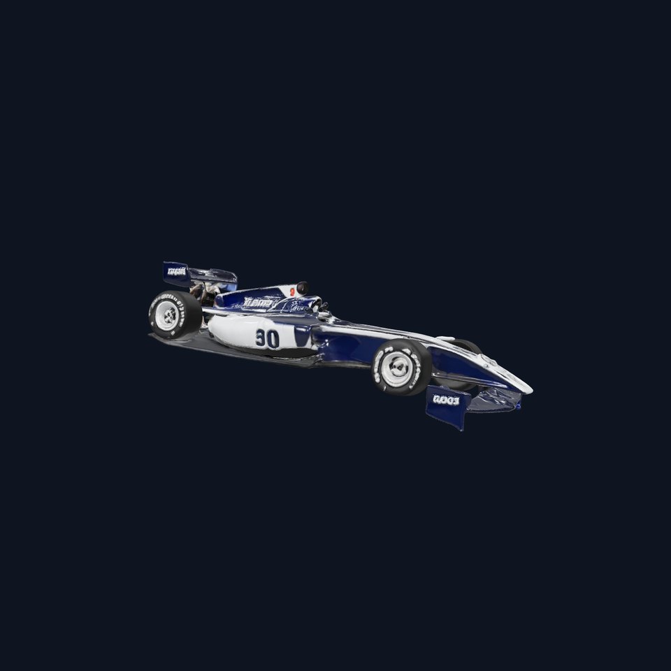 Glossy Navy Blue Formula  Race Car model pack viewer poster