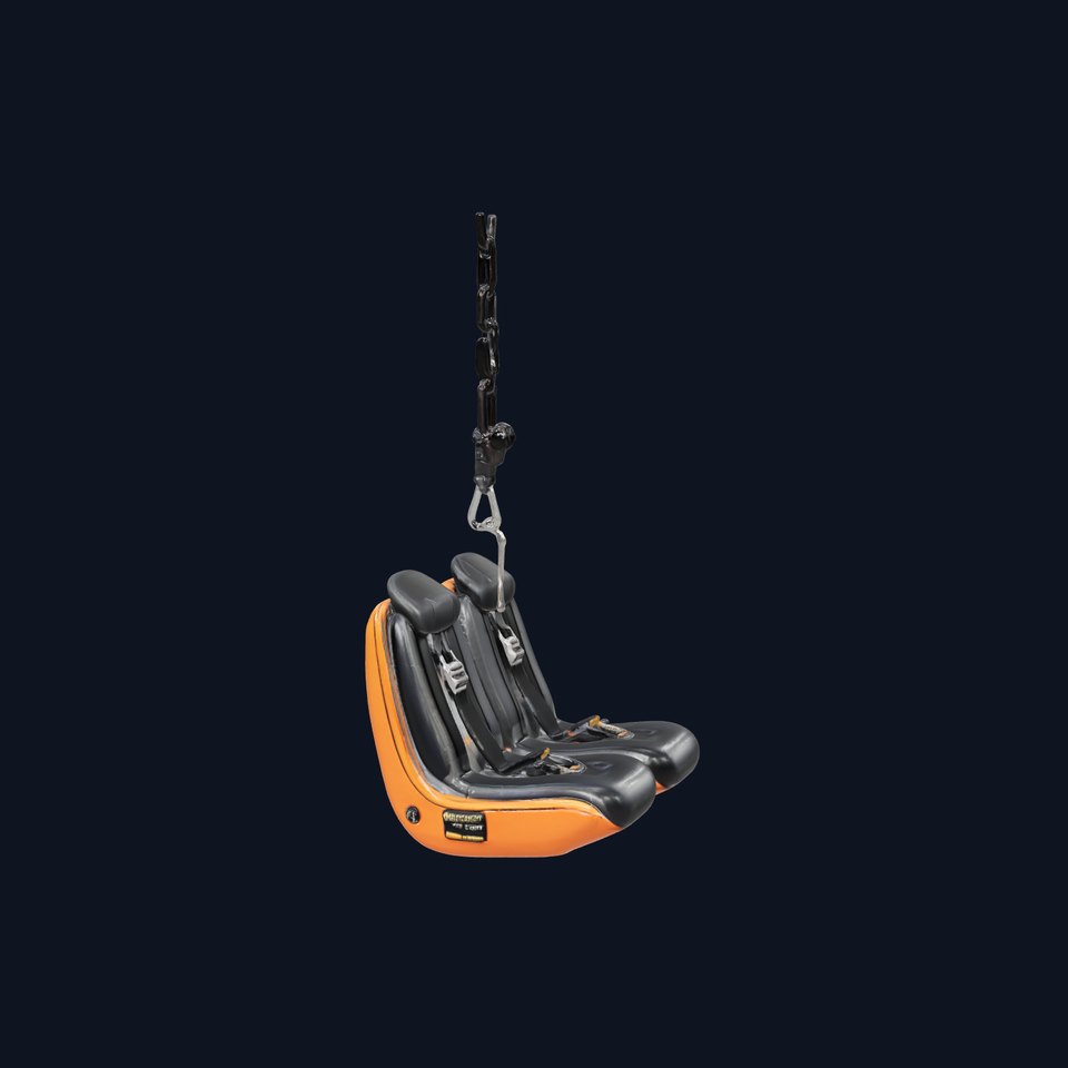 Thrill Ride Drop Tower Seat model pack viewer poster