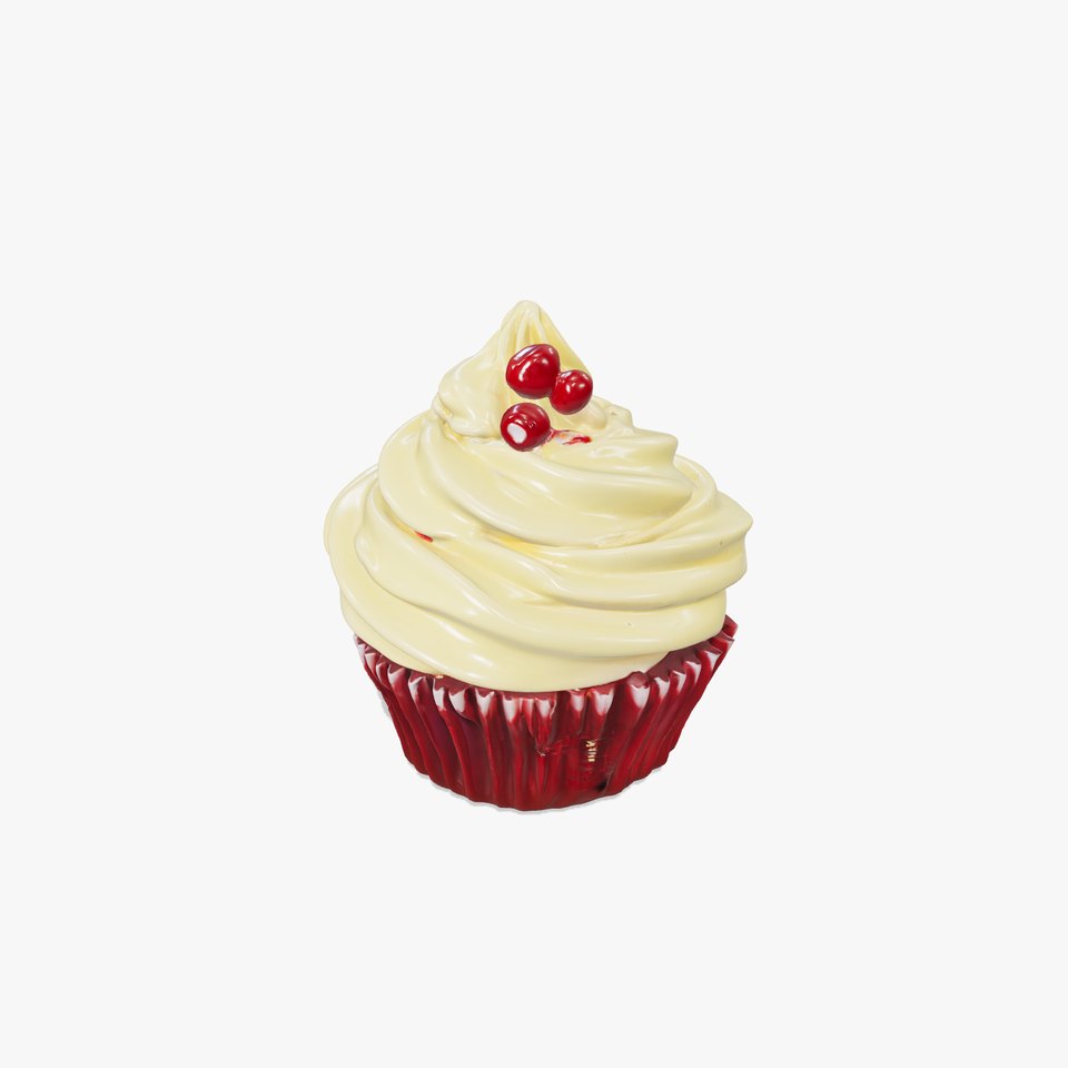 Red Velvet Cupcake with Cream Cheese Frosting model pack