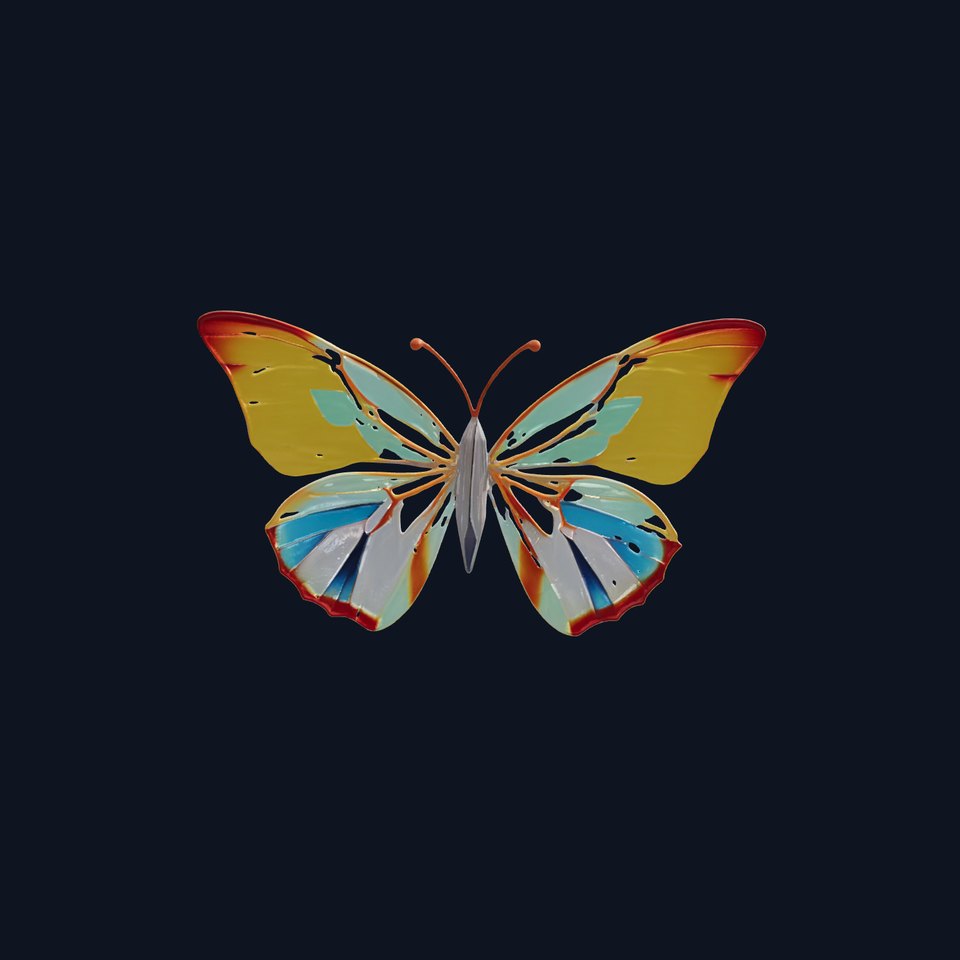 Butterfly Model Pack with Colorful Wings viewer poster