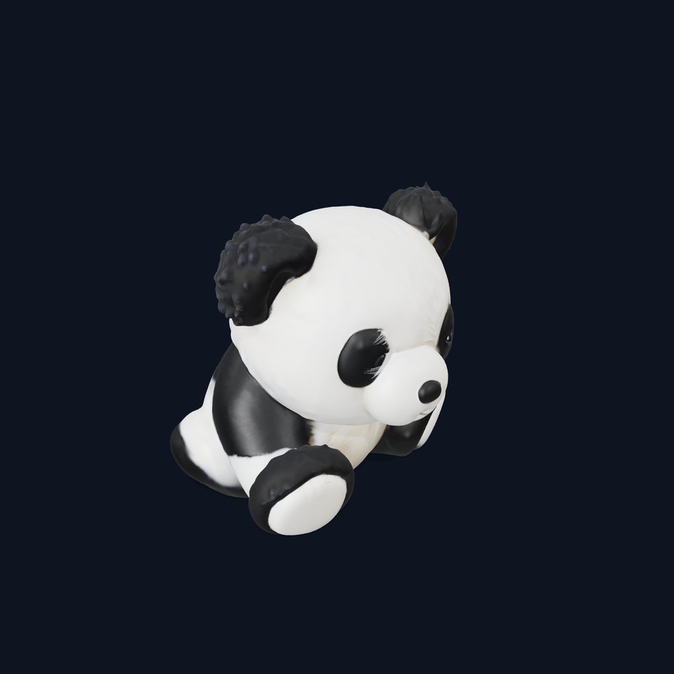 Cute Panda Plush Toy D Model Pack viewer poster