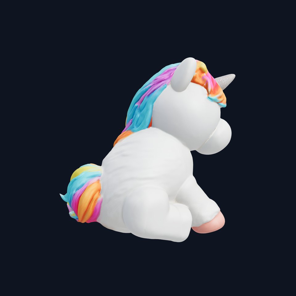 Cute Unicorn Plushie D Model Pack viewer poster