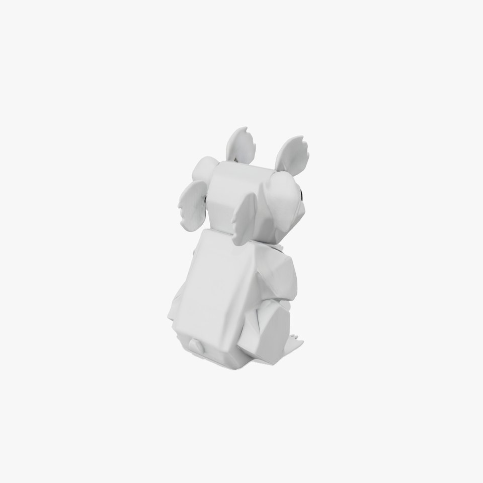 Origami Koala Model Pack for D Environments viewer poster