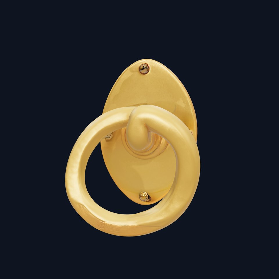 Elegant Brass Door Knocker Model Pack viewer poster