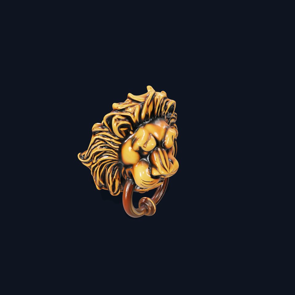 Lion Head Door Knocker D Model Pack viewer poster