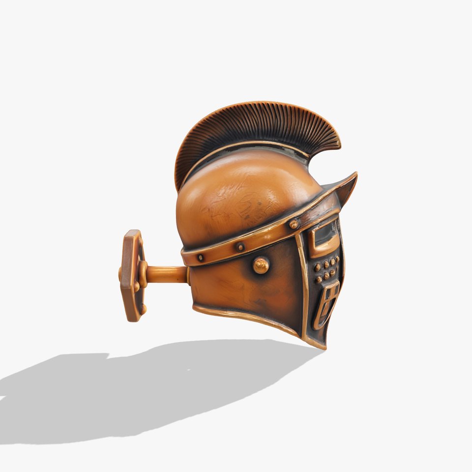 Roman Gladiator Helmet D Model Pack viewer poster