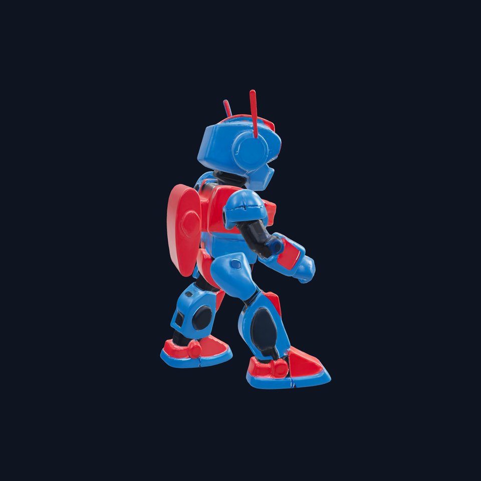 Retro Robot Model Pack for Animation and Games viewer poster