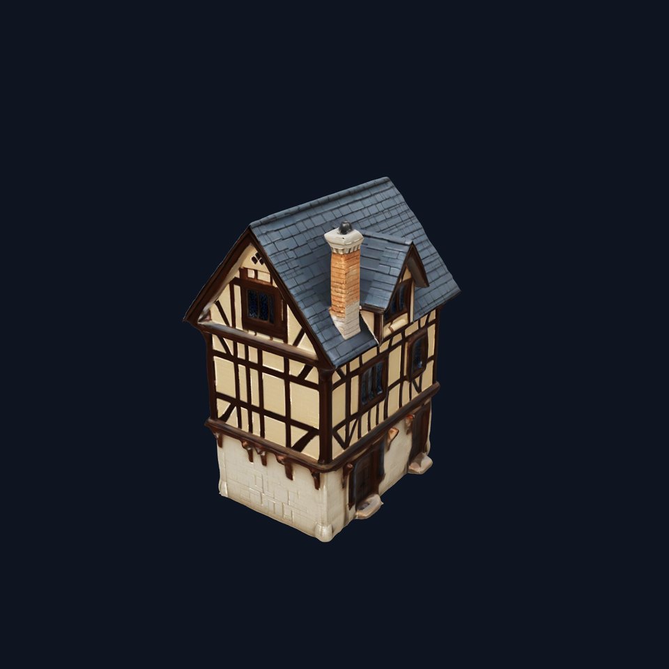 Medieval Timbered House Model Pack viewer poster