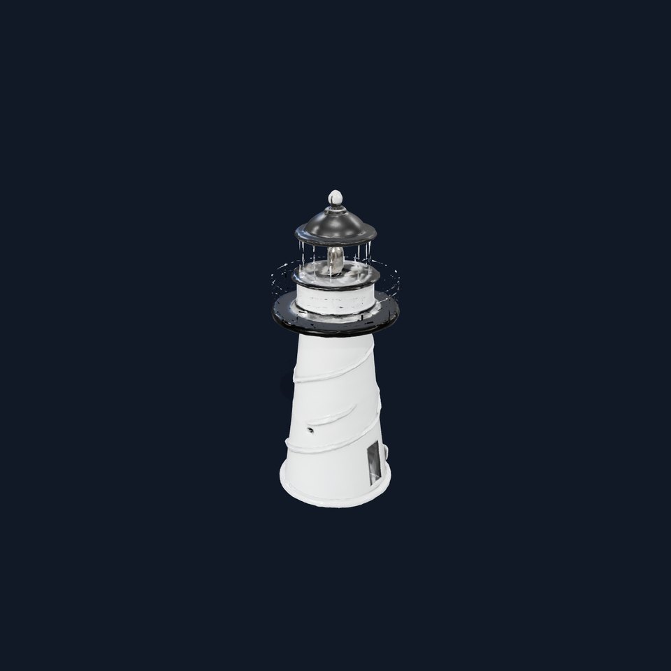 Futuristic Lighthouse Model Pack with Spiraling Design viewer poster