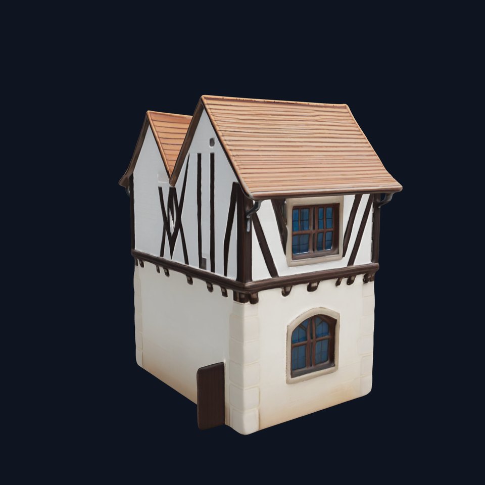 Medieval House Model Pack with Detailed Architecture viewer poster
