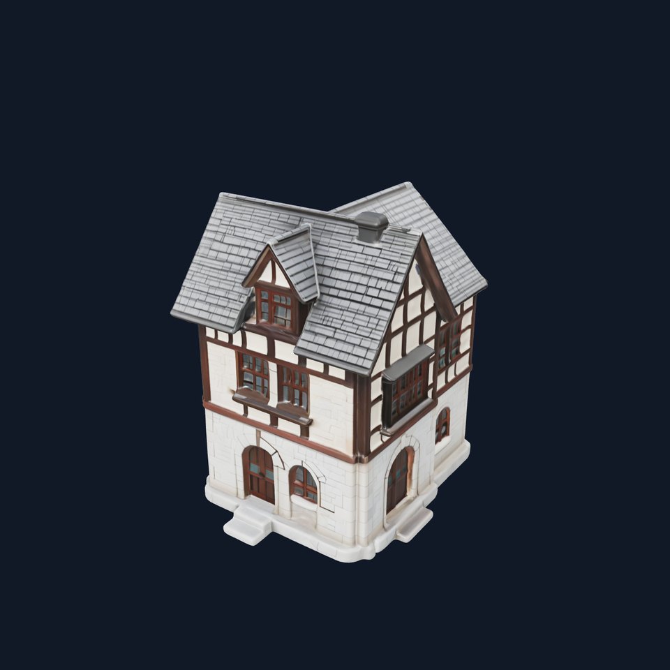 Medieval HalfTimbered House Model Pack for Realistic Rendering viewer poster