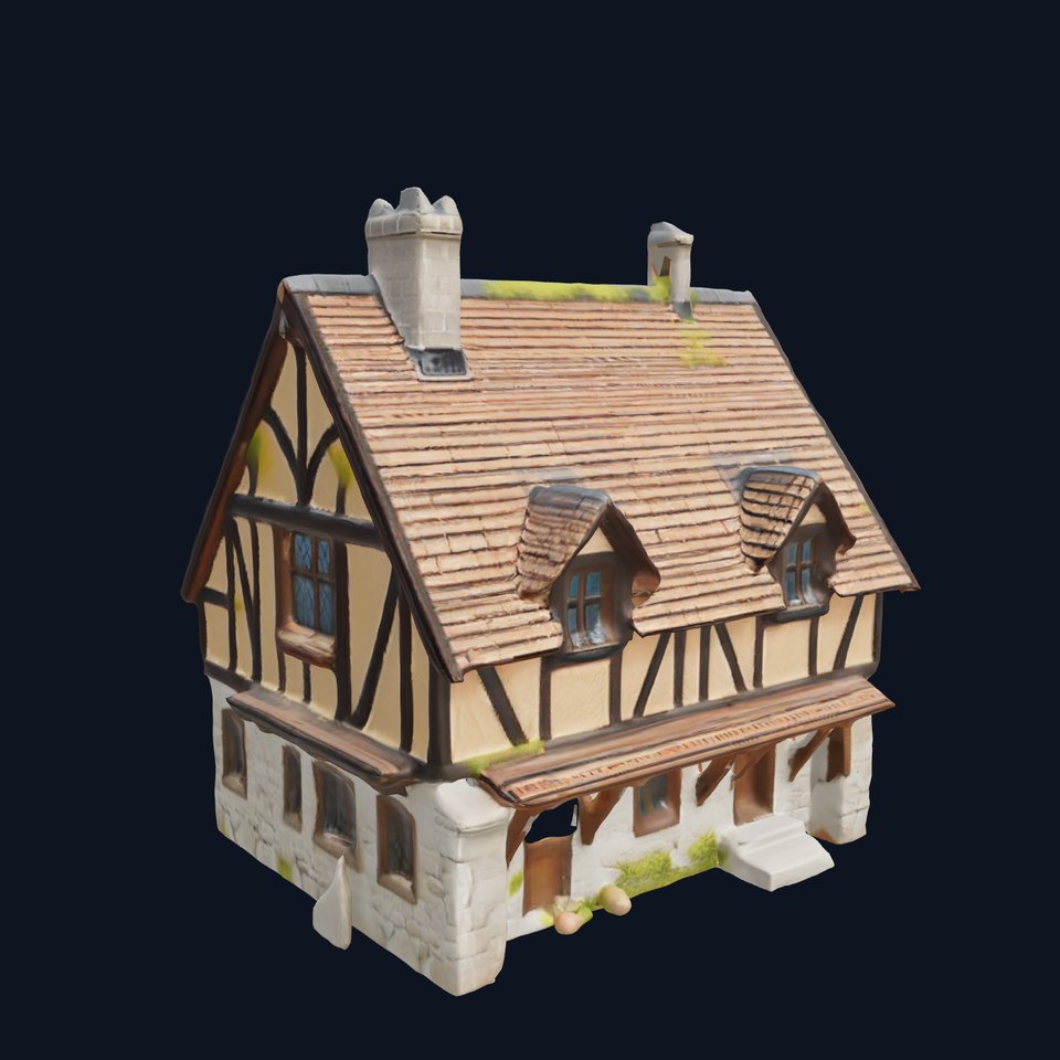 Medieval Cottage House Model Pack viewer poster